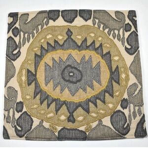 A beautiful embroidered Pottery Barn throw pillow